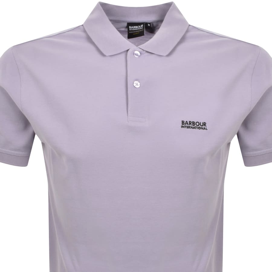 Image number 2 for Barbour International Lightweight Polo Purple