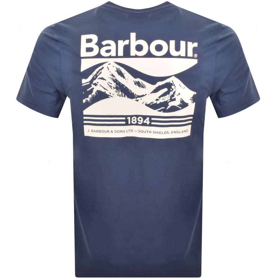Image number 5 for Barbour Camber T Shirt Blue