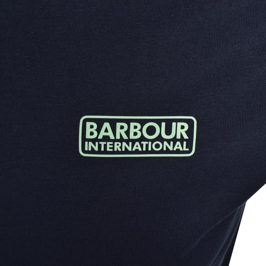Image number 3 for Barbour International Deep Cuff T Shirt Navy