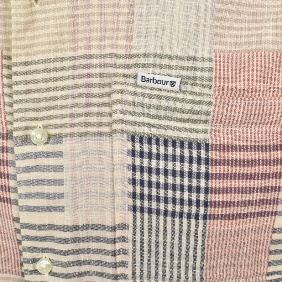 Image number 3 for Barbour Oakshore Short Sleeve Shirt Beige