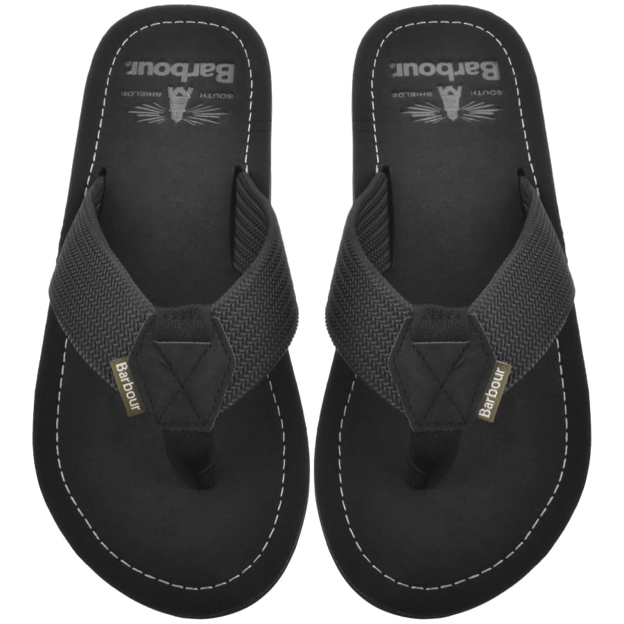 Image number 1 for Barbour Toeman Sandals Black