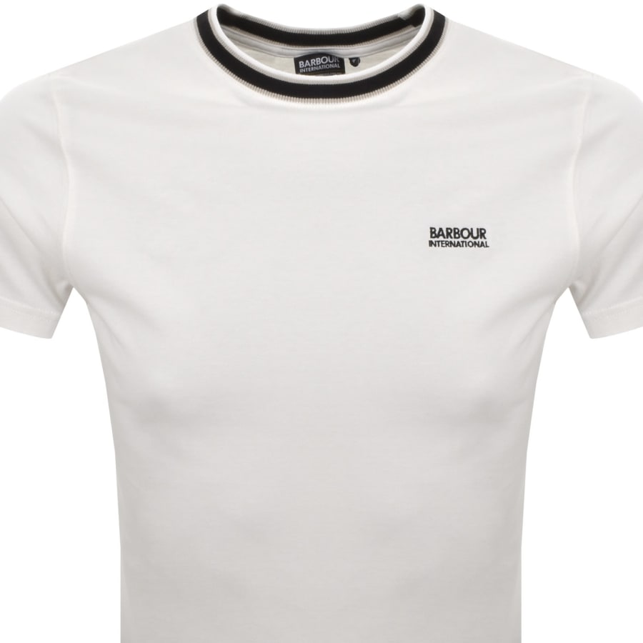 Image number 2 for Barbour International Luca Tipping T Shirt White