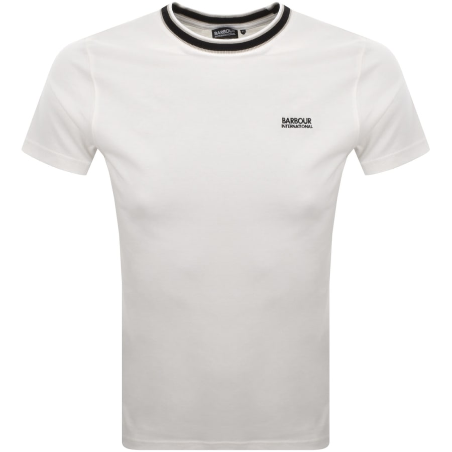 Image number 1 for Barbour International Luca Tipping T Shirt White