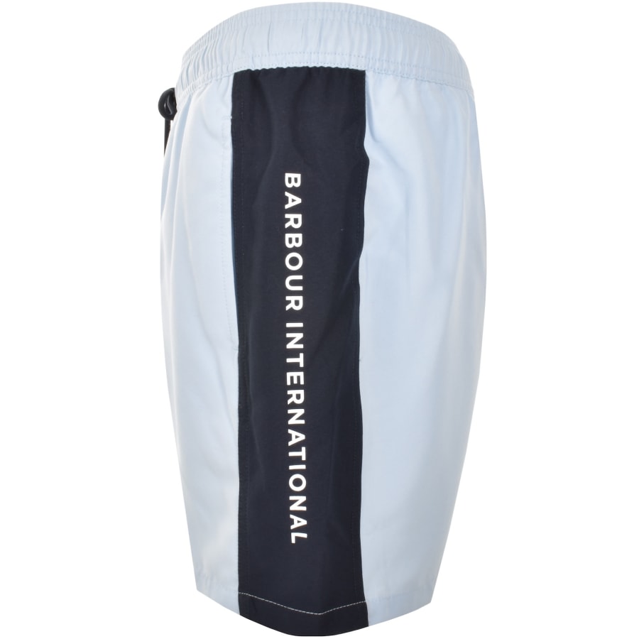 Image number 4 for Barbour International Logo Swim Shorts Blue