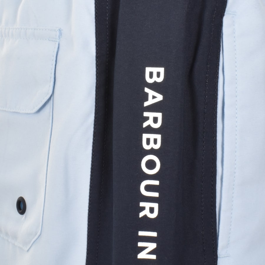 Image number 5 for Barbour International Logo Swim Shorts Blue