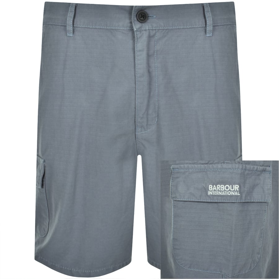 Image number 1 for Barbour International Ripstop Shorts Blue