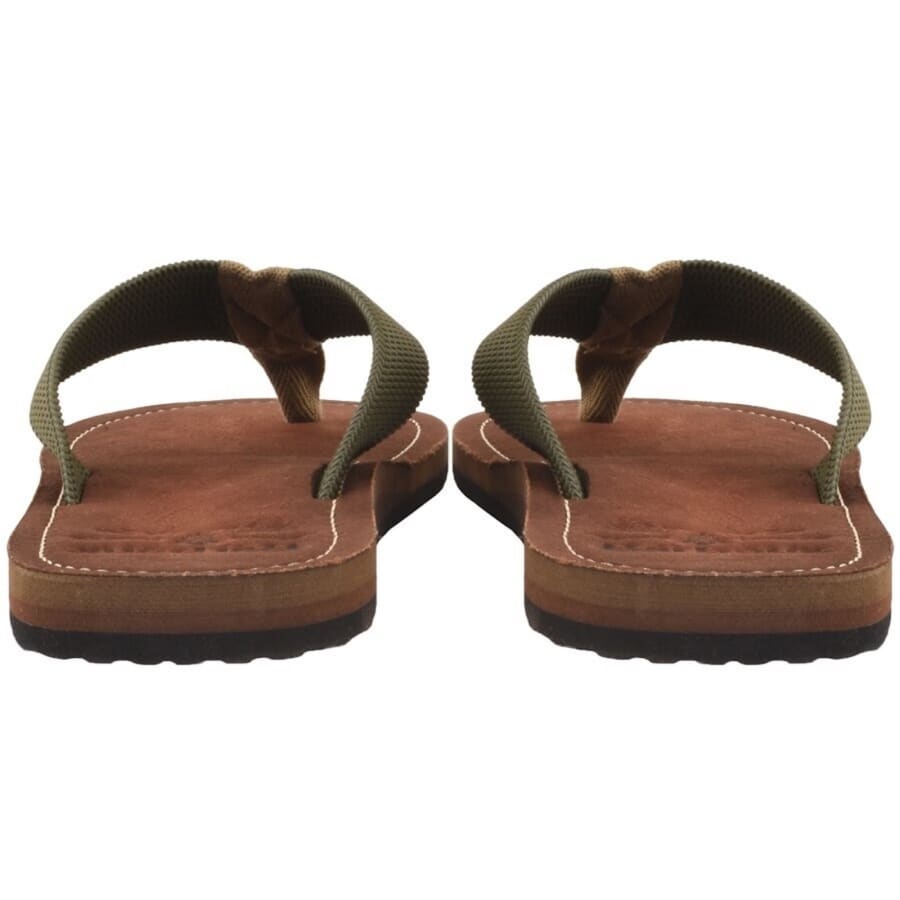 Image number 3 for Barbour Toeman Flip Flops Khaki