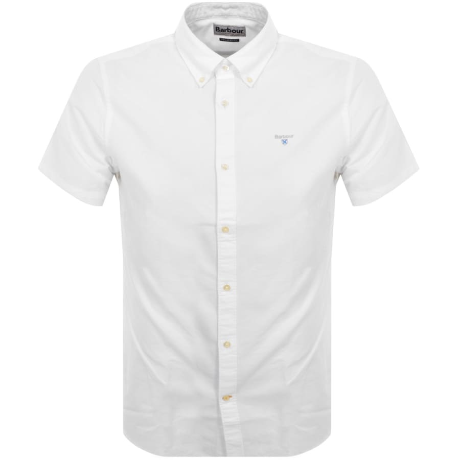 Image number 1 for Barbour Short Sleeved Oxtown Shirt White