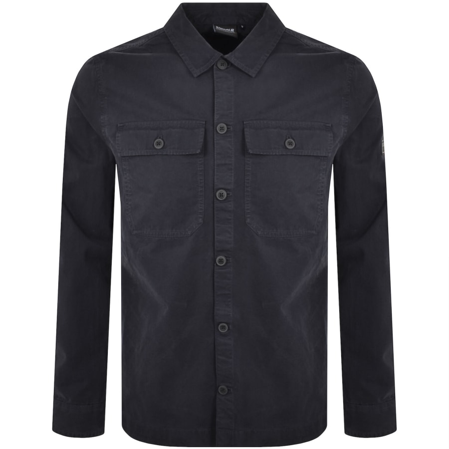 Image number 2 for Barbour International Arlo Overshirt Navy