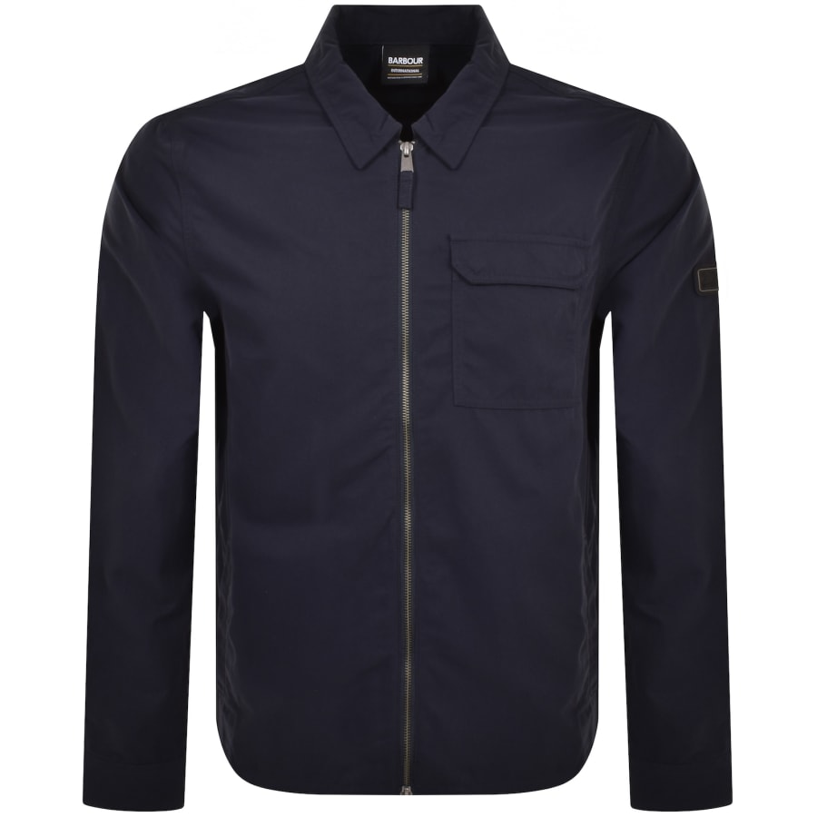 Image number 2 for Barbour International Maze Overshirt Navy