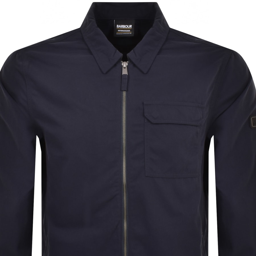 Image number 3 for Barbour International Maze Overshirt Navy