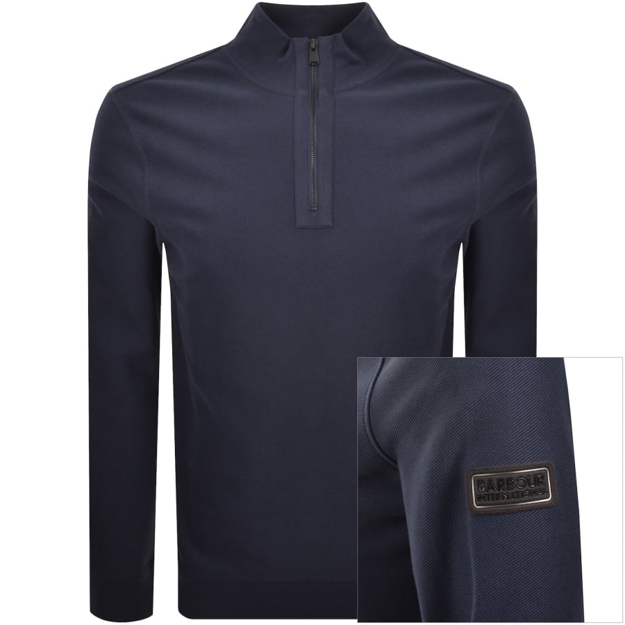 Image number 1 for Barbour International Samuel Sweatshirt Navy