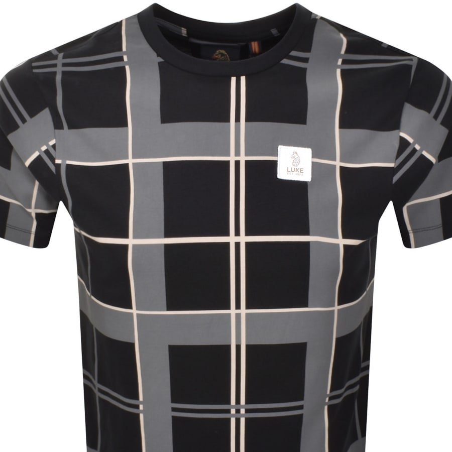 Image number 2 for Luke 1977 Birdoswald Check T Shirt Black