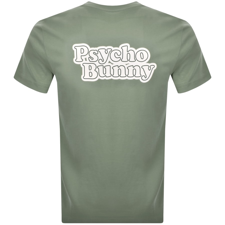 Image number 5 for Psycho Bunny Elliot Graphic Logo T Shirt Green