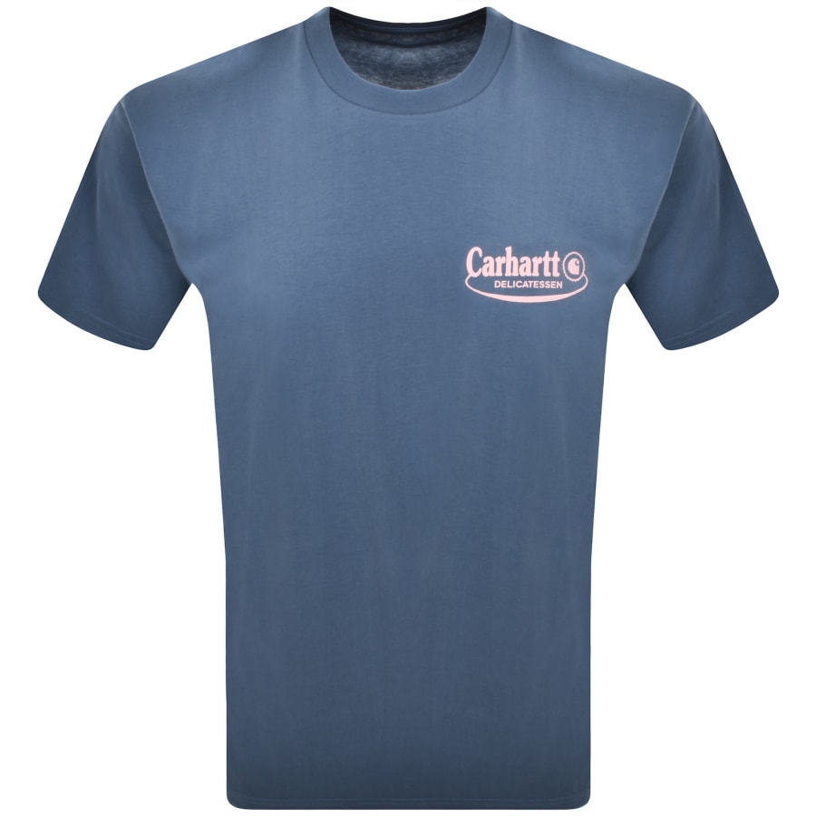 Image number 2 for Carhartt WIP Catalogue T Shirt Blue