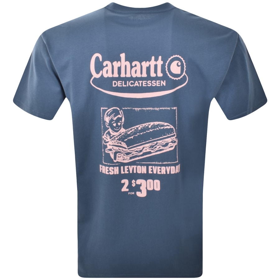 Image number 5 for Carhartt WIP Catalogue T Shirt Blue
