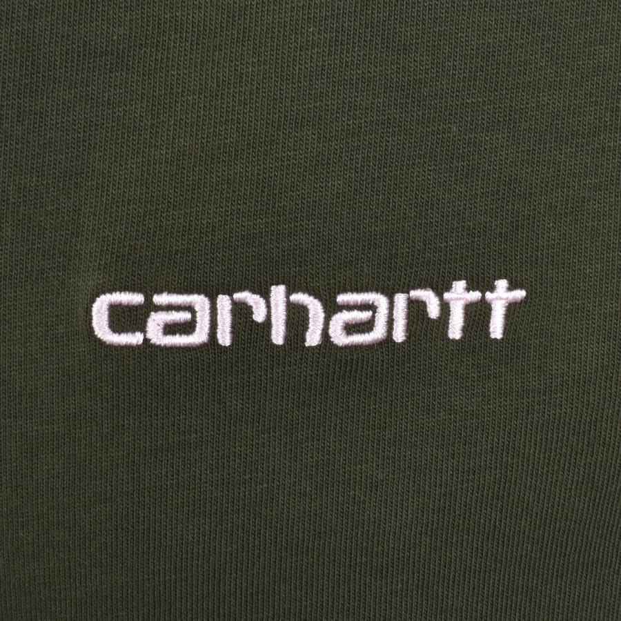 Image number 3 for Carhartt WIP Script T Shirt Green