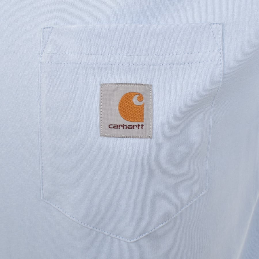 Image number 4 for Carhartt WIP Pocket Short Sleeved T Shirt Blue
