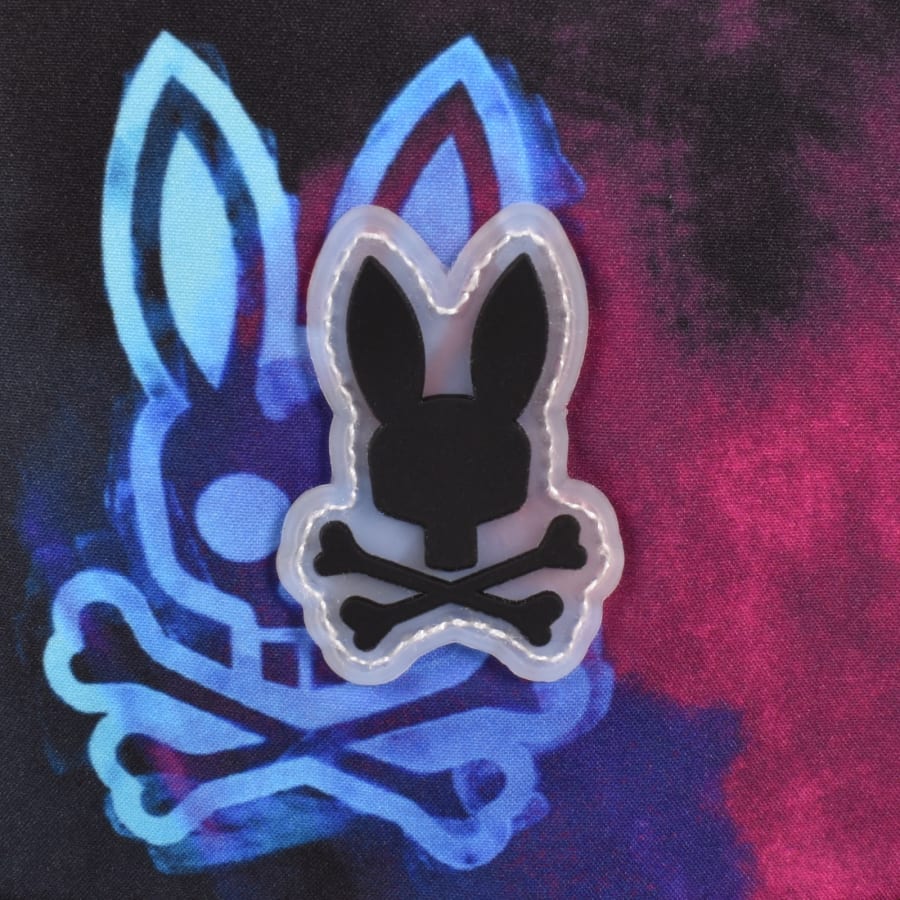 Image number 3 for Psycho Bunny Dokos Printed Swim Shorts Black