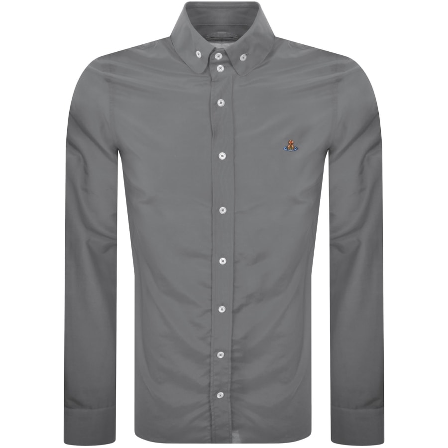 Image number 1 for Vivienne Westwood Krall Long Sleeved Shirt Grey