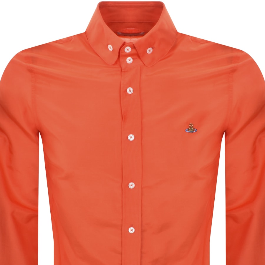 Image number 2 for Vivienne Westwood Krall Long Sleeved Shirt Orange