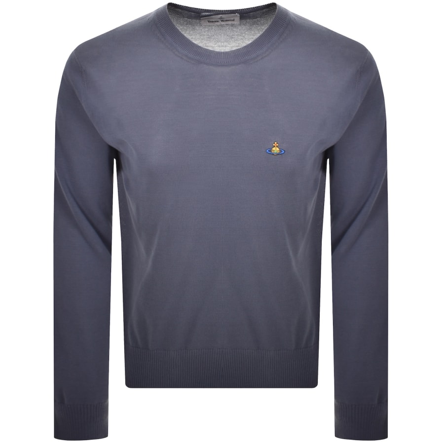 Image number 1 for Vivienne Westwood Alex Round Neck Jumper Blue