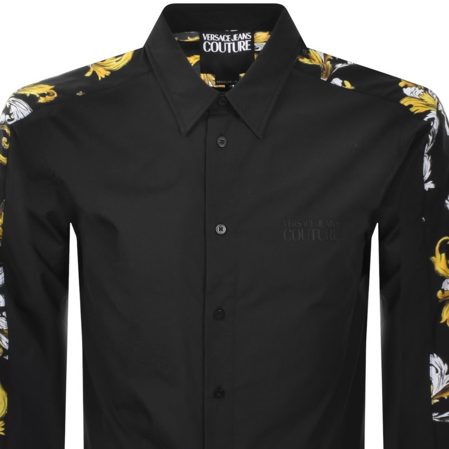 Image number 2 for Versace Jeans Couture Barocco Shirt Black