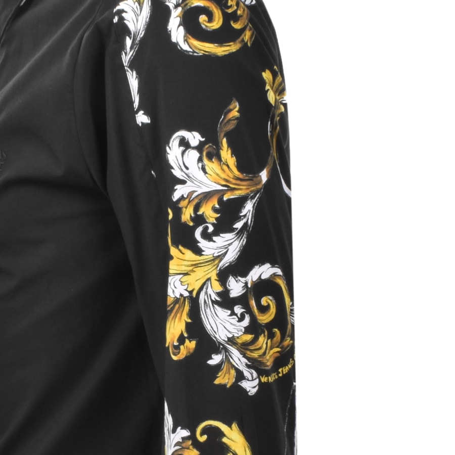 Image number 4 for Versace Jeans Couture Barocco Shirt Black