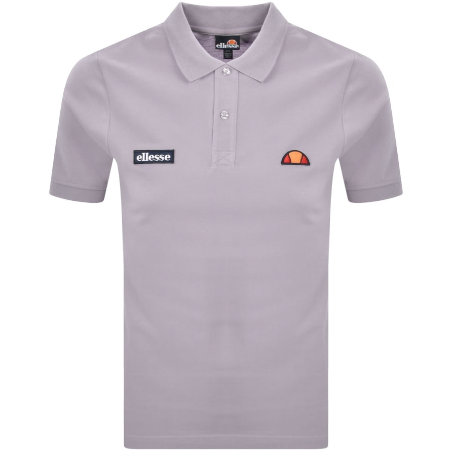 Image number 1 for Ellesse Monvali Polo T Shirt Purple