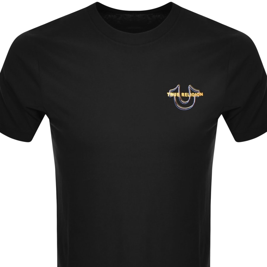 Image number 3 for True Religion Multi Horseshoe T Shirt Black