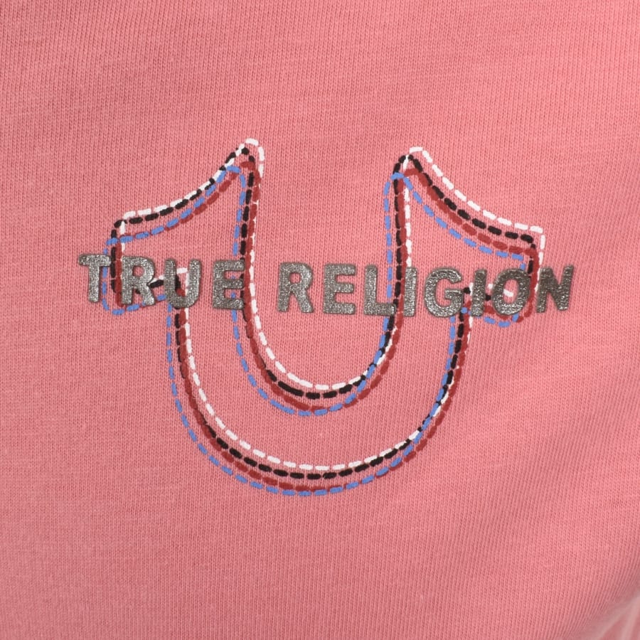 Image number 4 for True Religion Multi Horseshoe T Shirt Pink