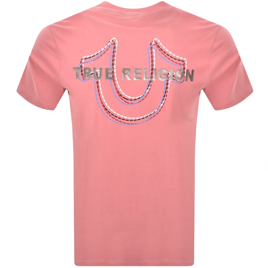Image number 5 for True Religion Multi Horseshoe T Shirt Pink