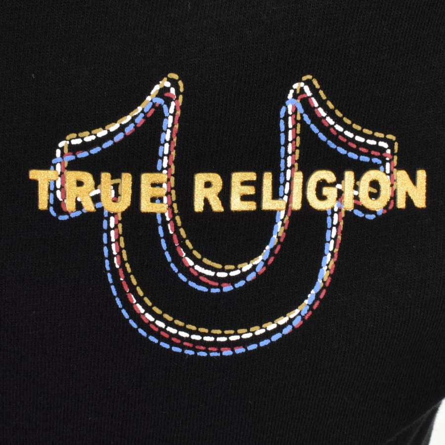 Image number 4 for True Religion Multi Horseshoe Zip Hoodie Black