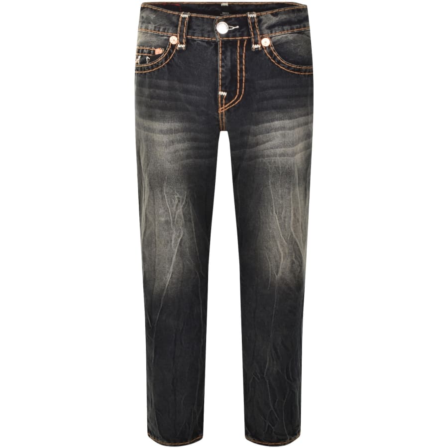 Image number 2 for True Religion Rocco Quad Logo Dark Wash Jeans