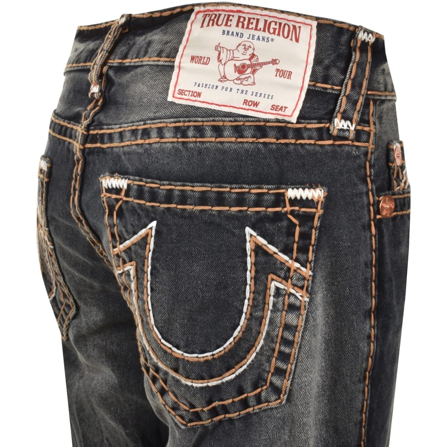 Image number 4 for True Religion Rocco Quad Logo Dark Wash Jeans