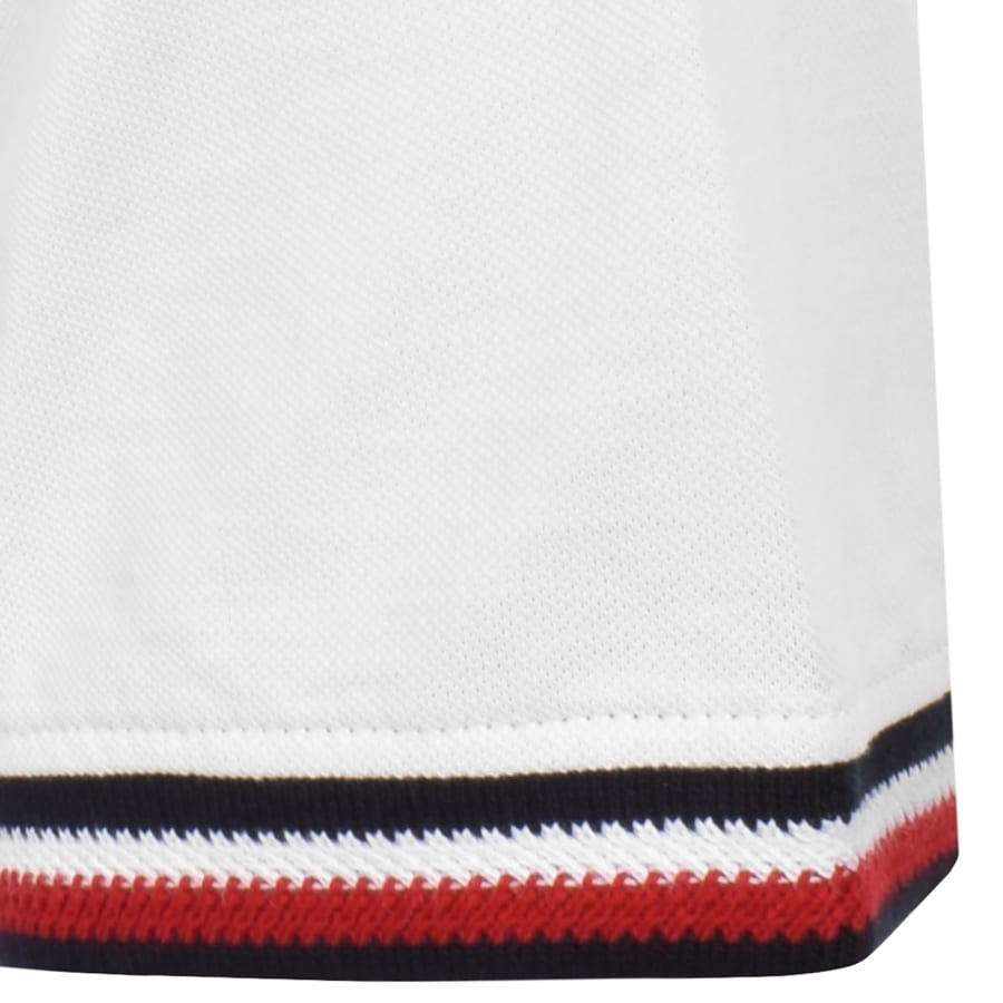 Image number 4 for Tommy Hilfiger Global Stripe Cuffs T Shirt White