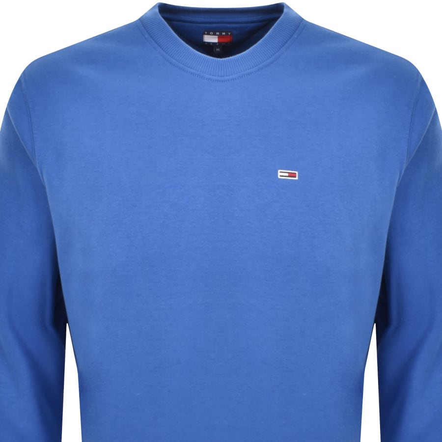 Image number 2 for Tommy Jeans Flag Logo Sweatshirt Blue