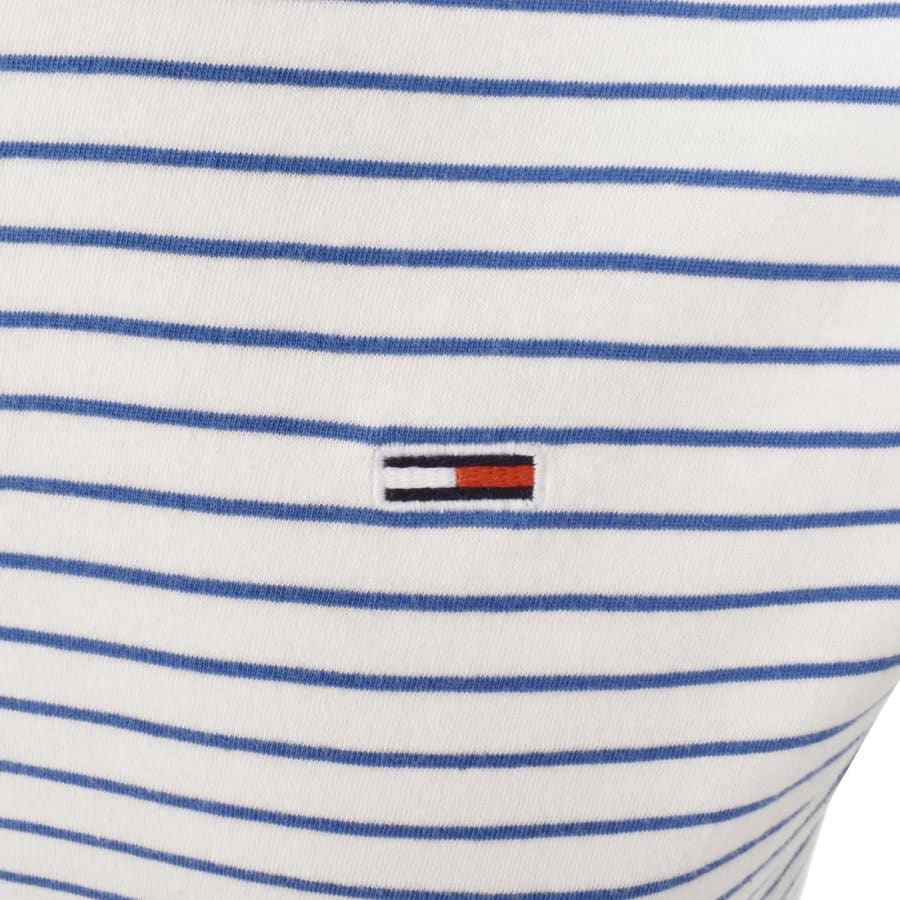 Image number 3 for Tommy Jeans Slim Fit Stripe T Shirt Ecru