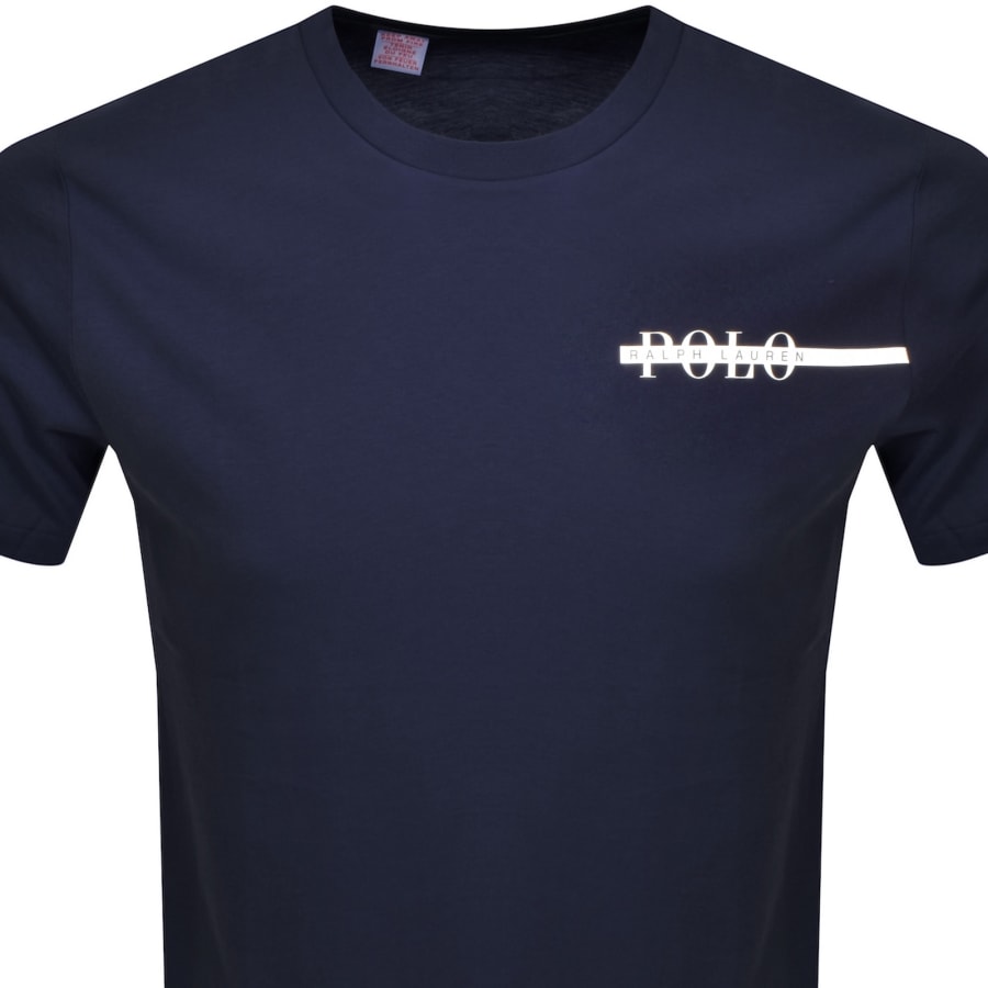 Image number 2 for Ralph Lauren Logo Crew Neck T Shirt Navy