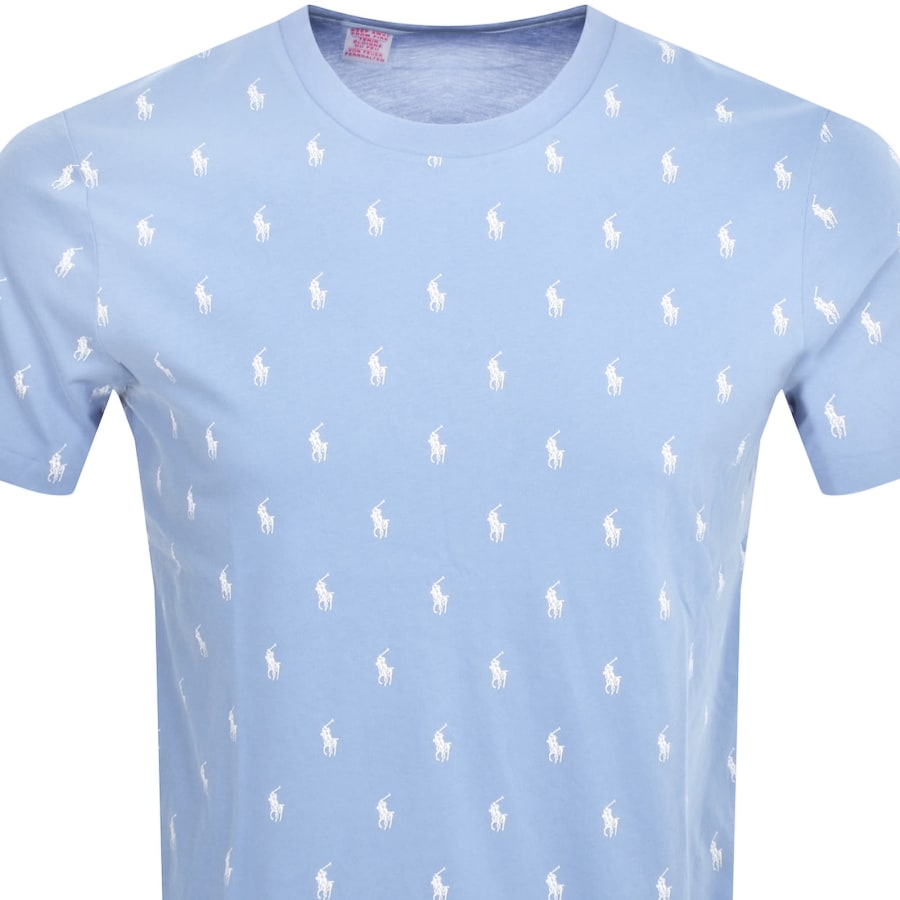 Image number 2 for Ralph Lauren Lounge Crew Neck T Shirt Blue