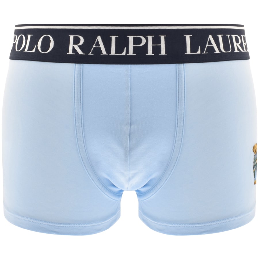 Image number 4 for Ralph Lauren Underwear 2 Pack Trunks Blue
