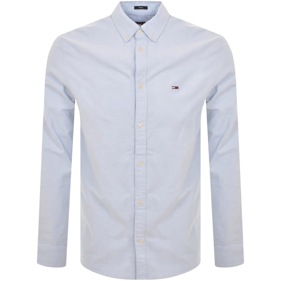 Image number 1 for Tommy Jeans Long Sleeved Shirt Sweet Blue