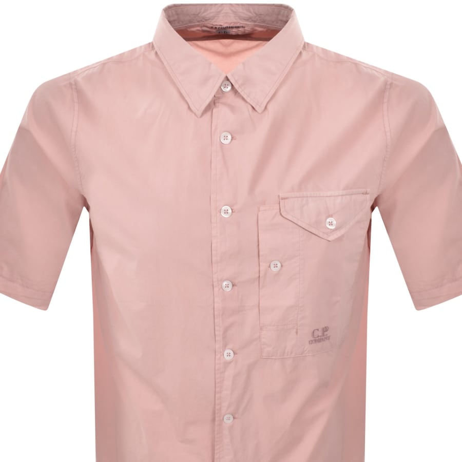 Image number 2 for CP Company Short Sleeve Shirt Pink