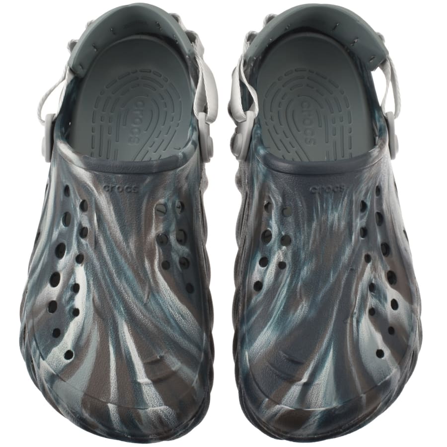 Image number 3 for Crocs Echo Marbled Clog Black Sand