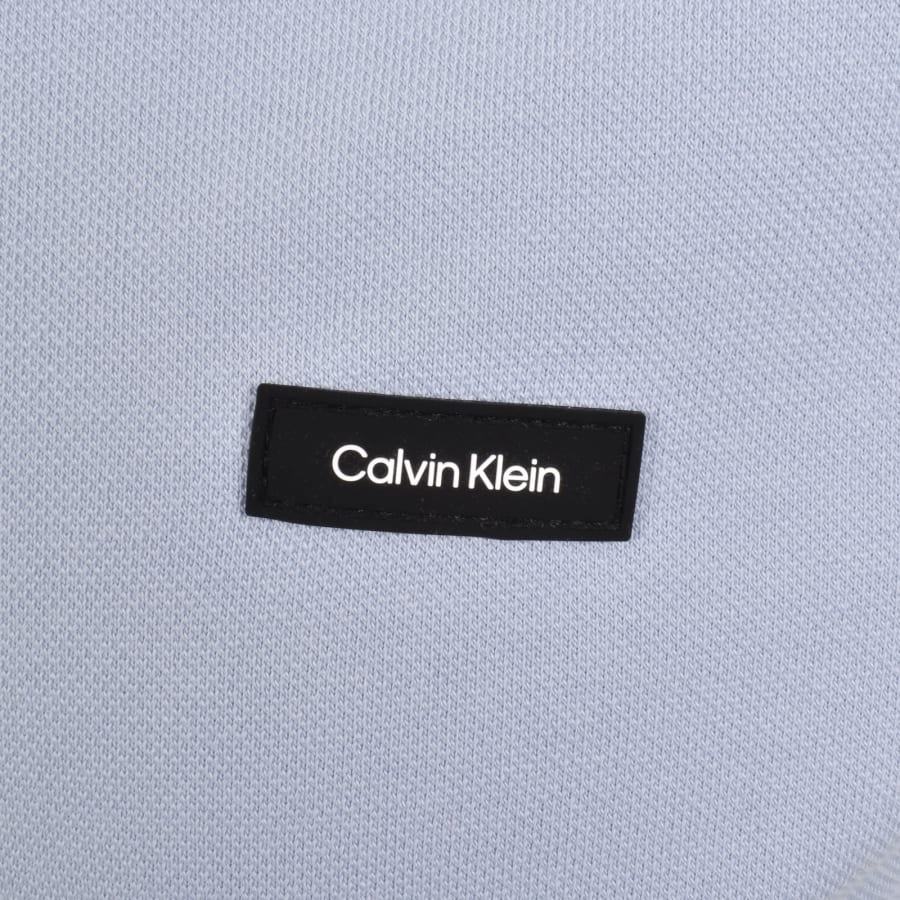 Image number 3 for Calvin Klein Pique Polo T Shirt Blue