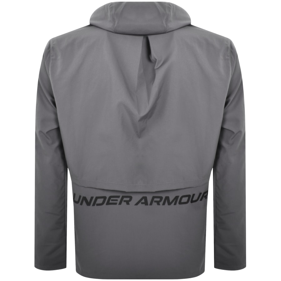 Image number 5 for Under Armour Launch Hooded Jacket Grey