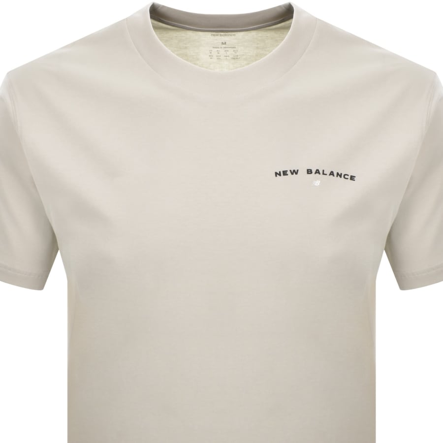 Image number 2 for New Balance Reimagined Graphic T Shirt  Beige