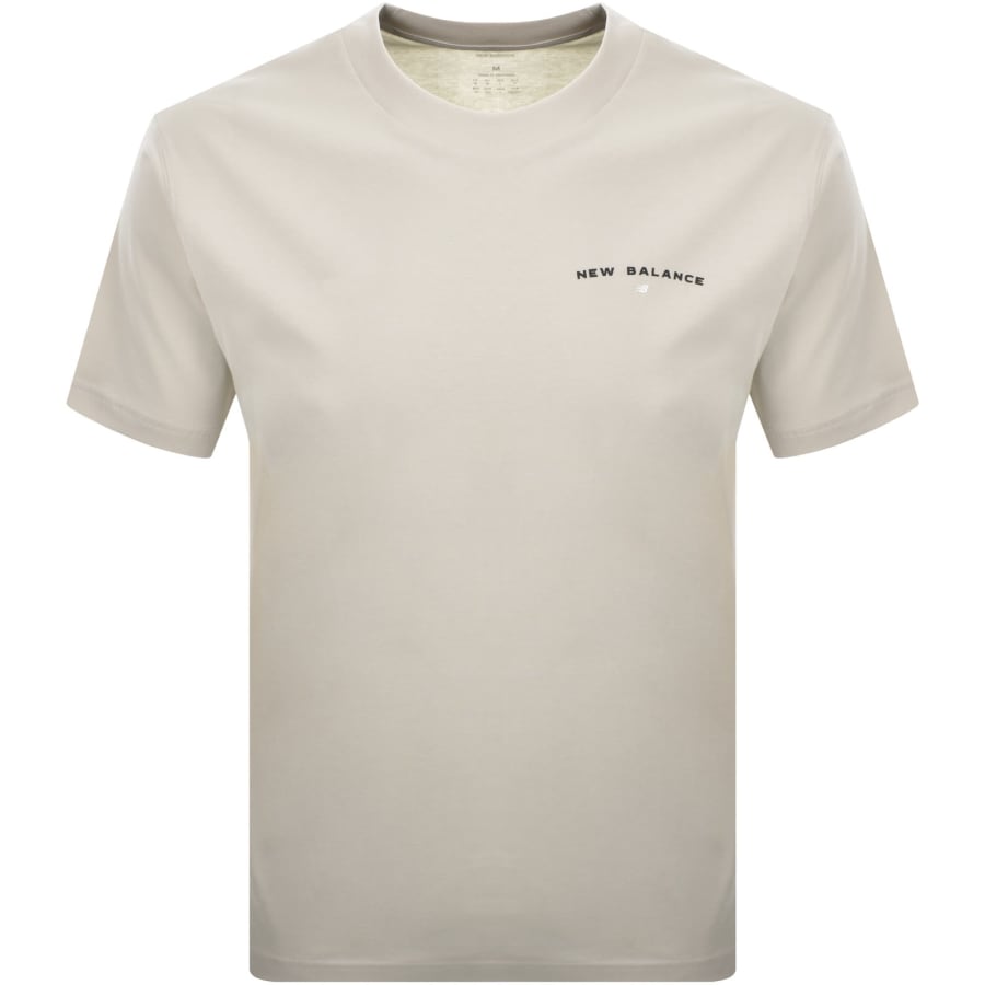Image number 1 for New Balance Reimagined Graphic T Shirt  Beige