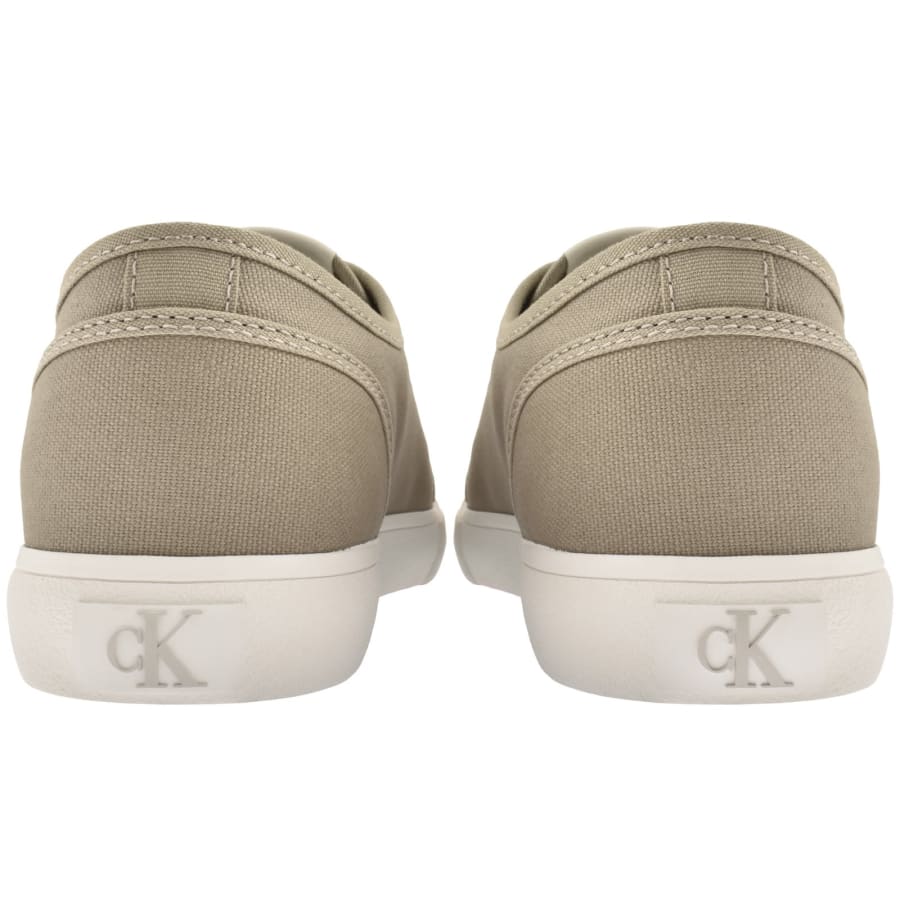 Image number 2 for Calvin Klein Jeans Low Top Trainers Khaki