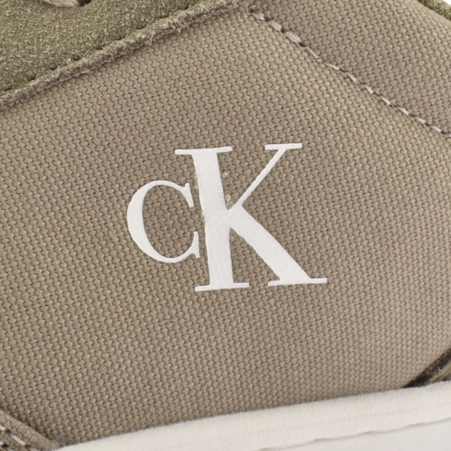 Image number 4 for Calvin Klein Jeans Classic Cupsole Trainers Khaki